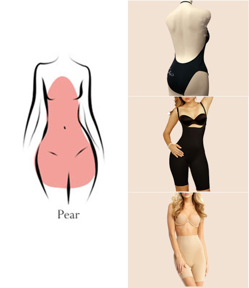 If your hips are wider than your shoulders and bust, you're a pear sha...