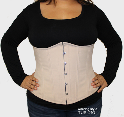 Steel-boned corset shaping Examples